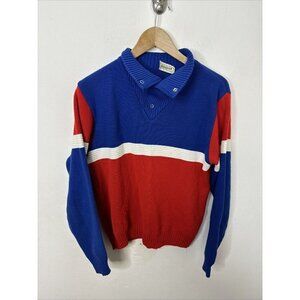 Vintage Dalesport By Dale Ski Sweater Men S/M Red Blue